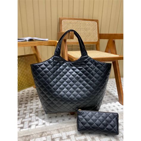 ICARE maxi shopping bag in quilted lambskin 